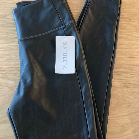 Athleta Allover Gleam Faux Leather Leggings - Picture 5 of 6